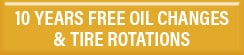 10 Years Free Oil Change