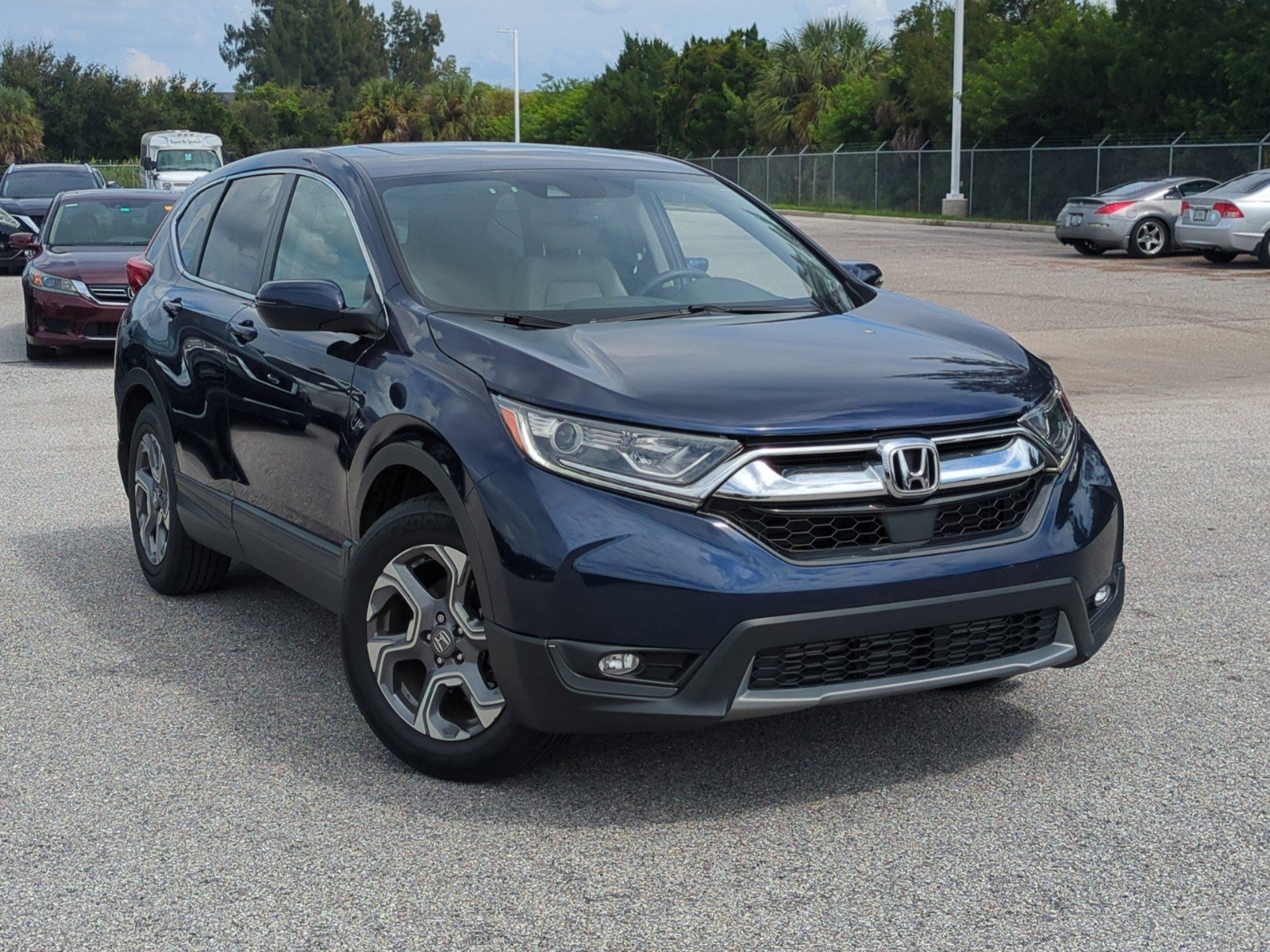 Used 2018 Honda CR-V EX-L with VIN 7FARW1H84JE001195 for sale in Bradenton, FL