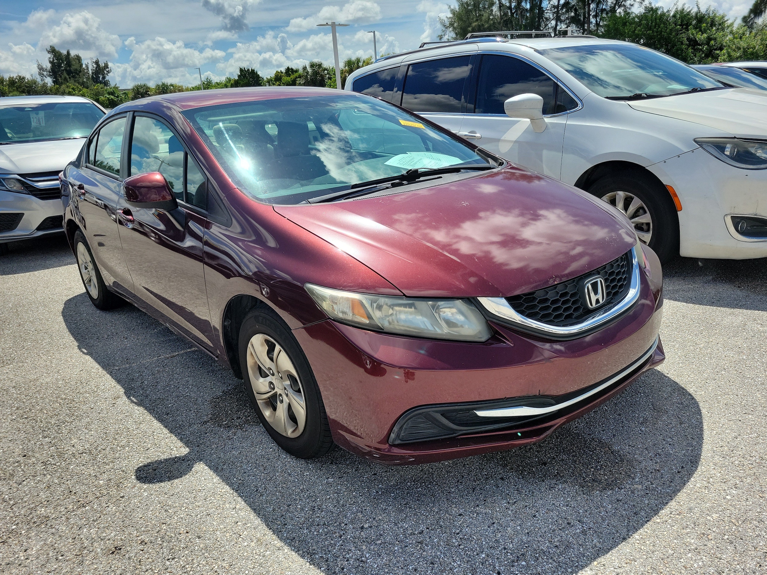 Used 2013 Honda Civic LX with VIN 2HGFB2F5XDH523967 for sale in Bradenton, FL