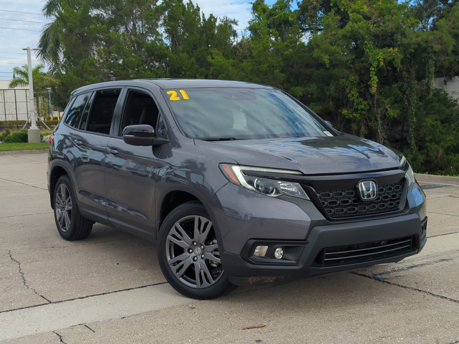 Certified 2021 Honda Passport EX-L with VIN 5FNYF7H54MB013061 for sale in Bradenton, FL