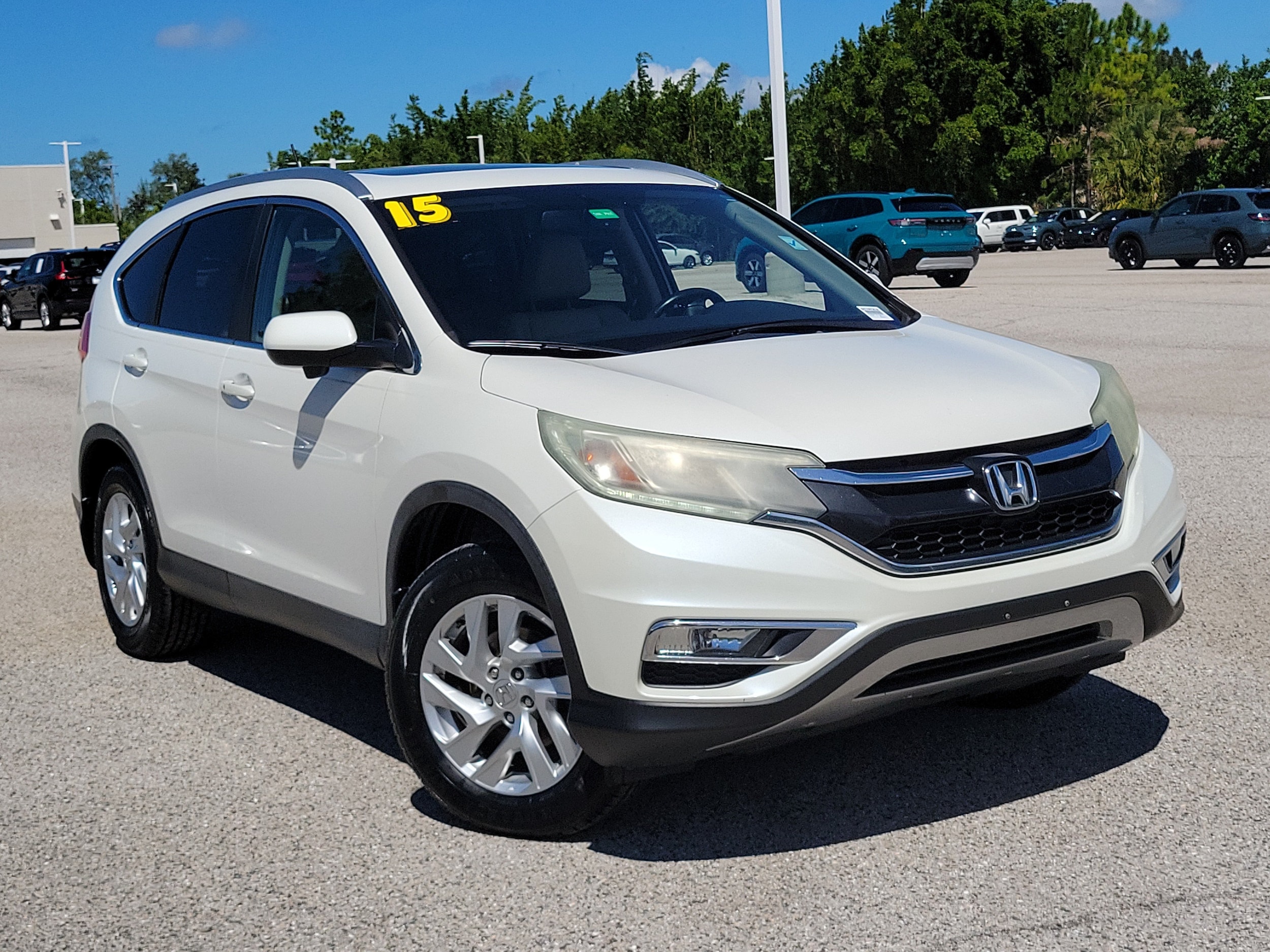 Used 2015 Honda CR-V EX-L with VIN 5J6RM4H79FL039983 for sale in Bradenton, FL