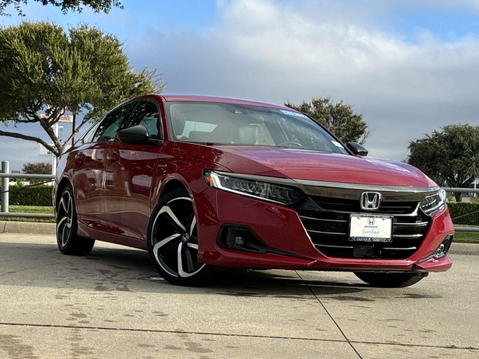 Certified 2022 Honda Accord Hybrid Sport with VIN 1HGCV3F23NA026703 for sale in Mckinney, TX