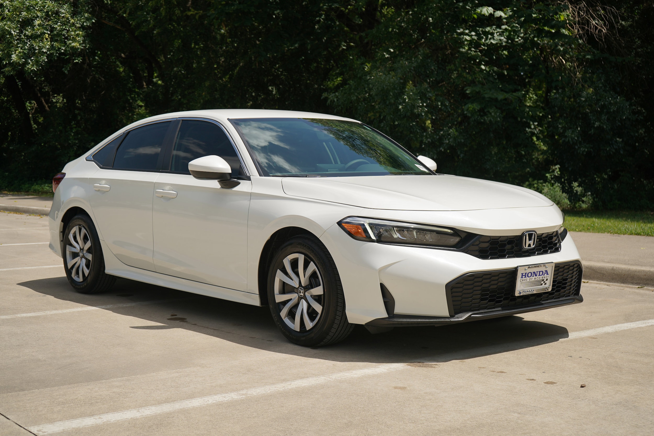 Certified 2025 Honda Civic LX with VIN 2HGFE2F26SH578930 for sale in Mckinney, TX