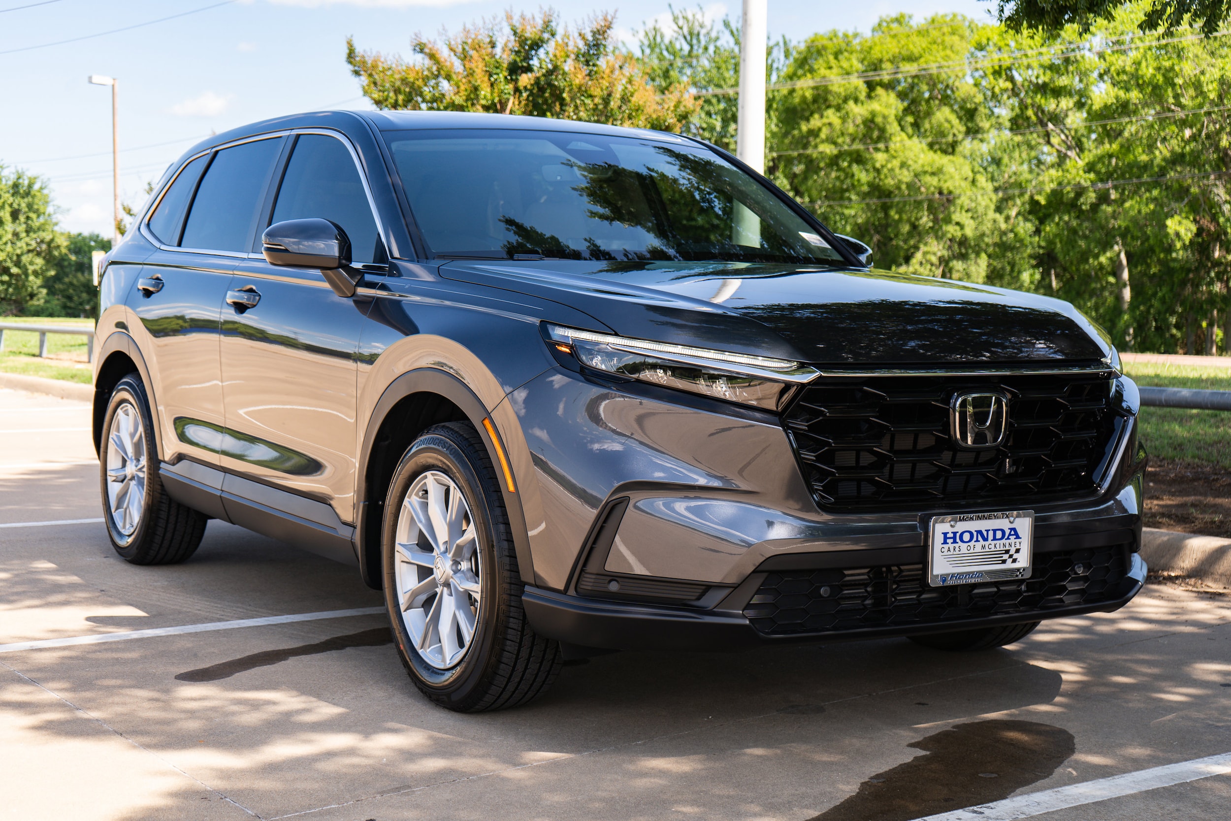 Certified 2025 Honda CR-V EX-L with VIN 2HKRS4H74SH493195 for sale in Mckinney, TX