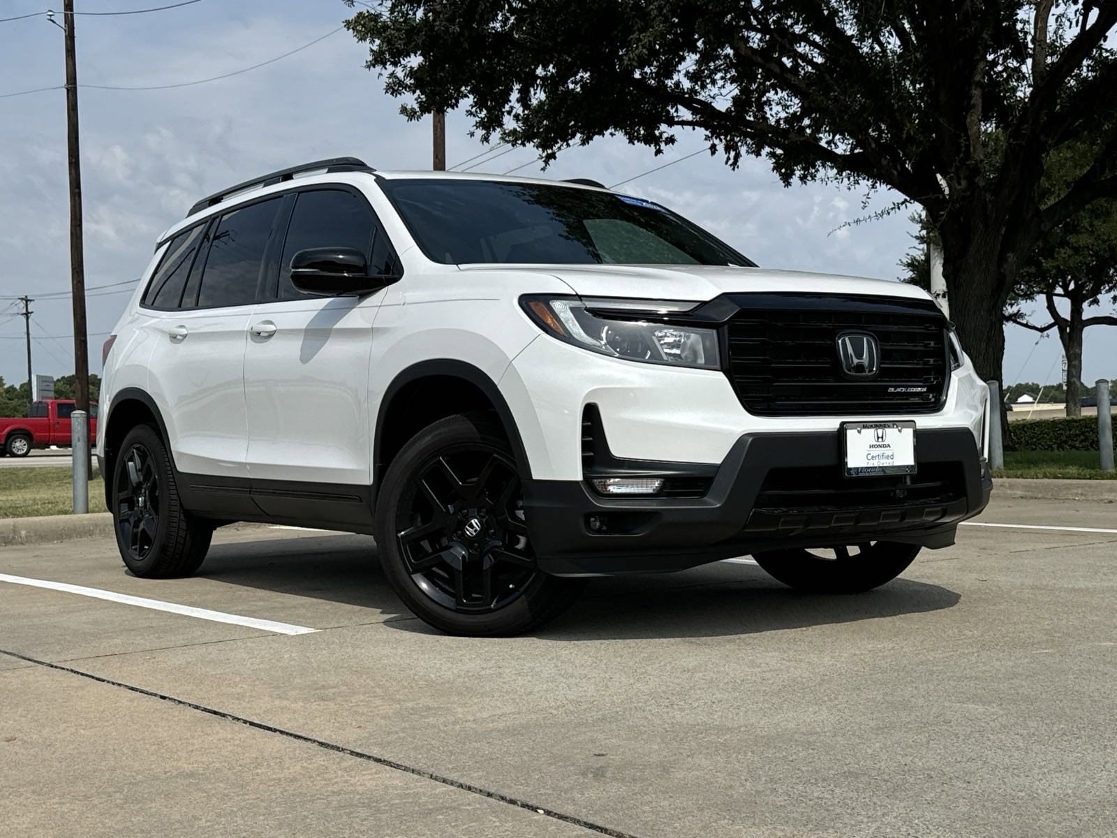 Certified 2024 Honda Passport Black Edition with VIN 5FNYF8H84RB011513 for sale in Mckinney, TX