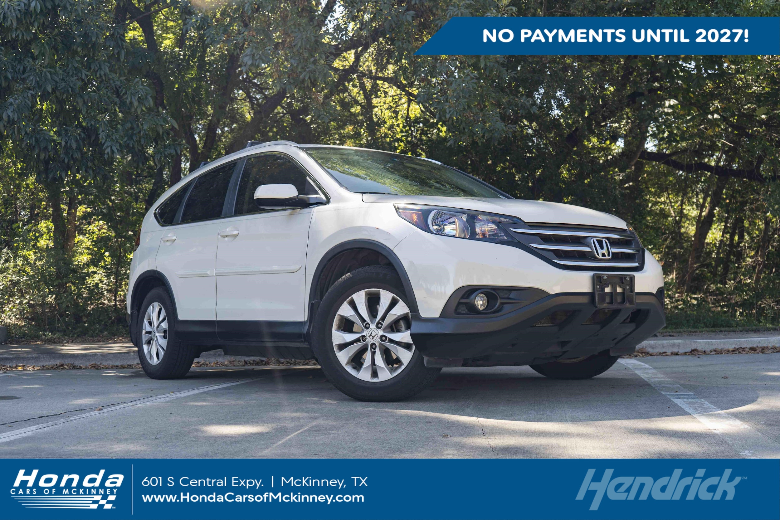 Used 2014 Honda CR-V EX-L with VIN 5J6RM3H7XEL003860 for sale in McKinney, TX