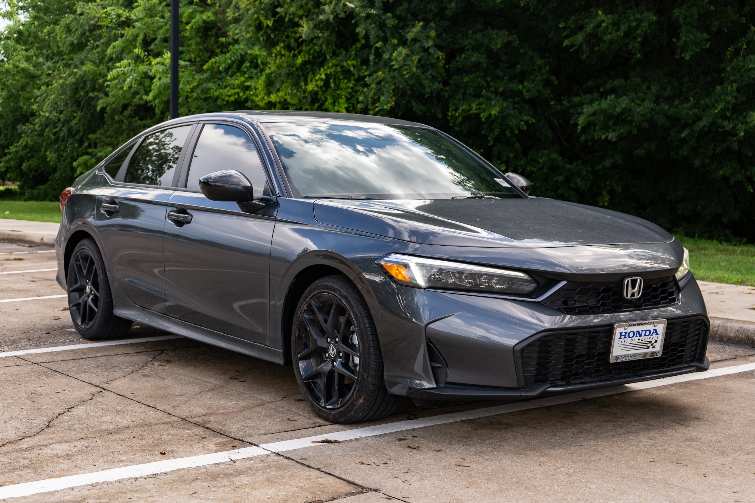 Certified 2025 Honda Civic Sport with VIN 2HGFE4F88SH326726 for sale in Mckinney, TX