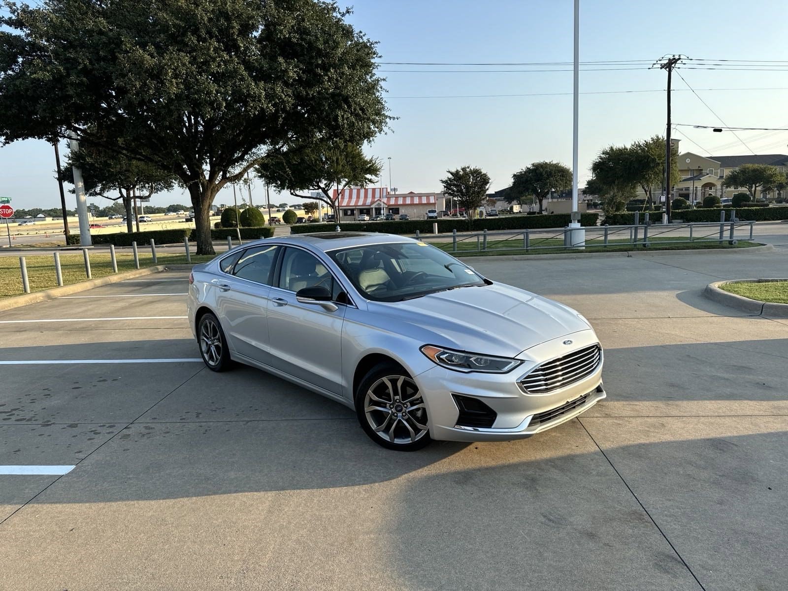 Used 2019 Ford Fusion SEL with VIN 3FA6P0CD4KR264691 for sale in Mckinney, TX