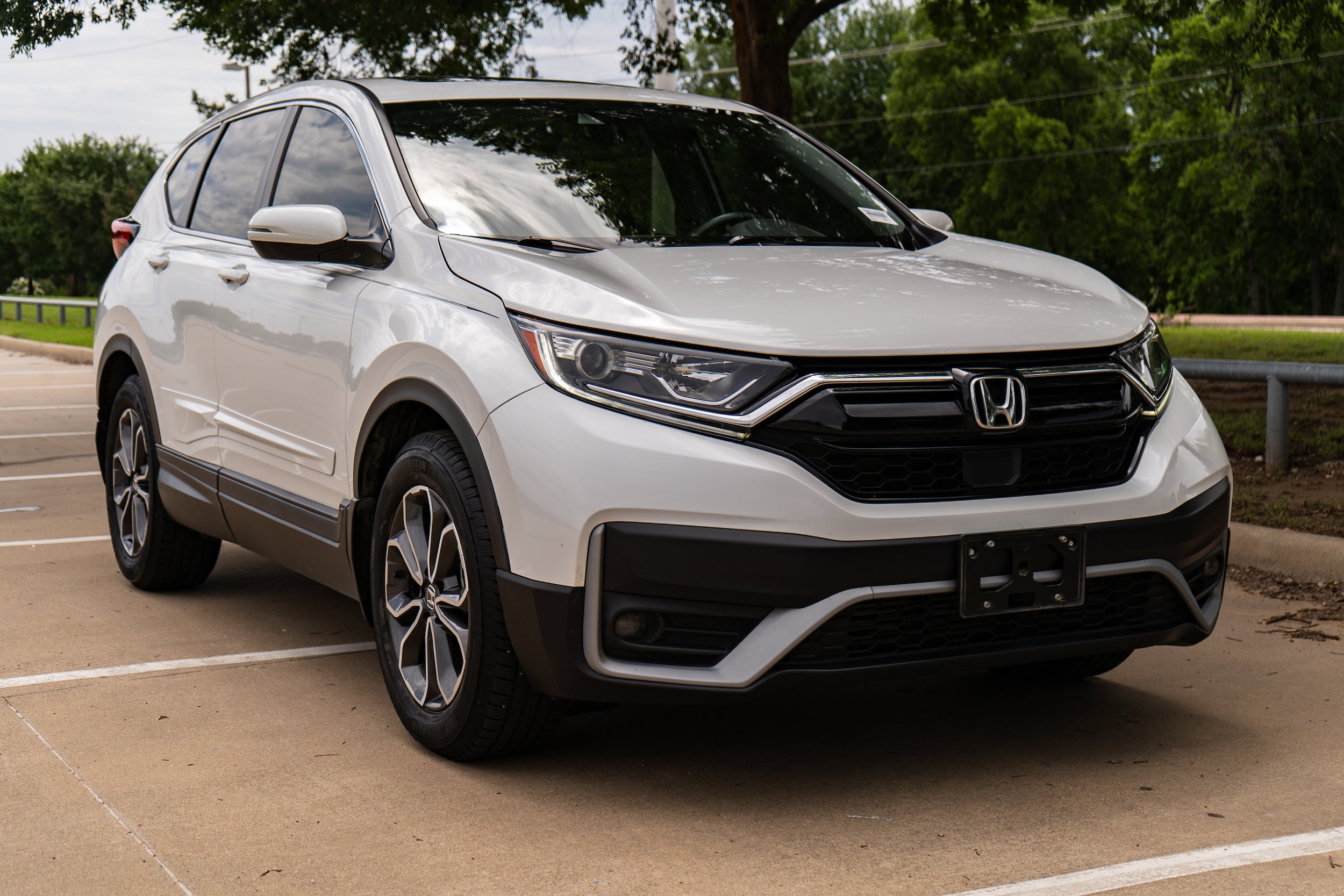 Certified 2021 Honda CR-V EX-L with VIN 2HKRW1H83MH422455 for sale in Mckinney, TX