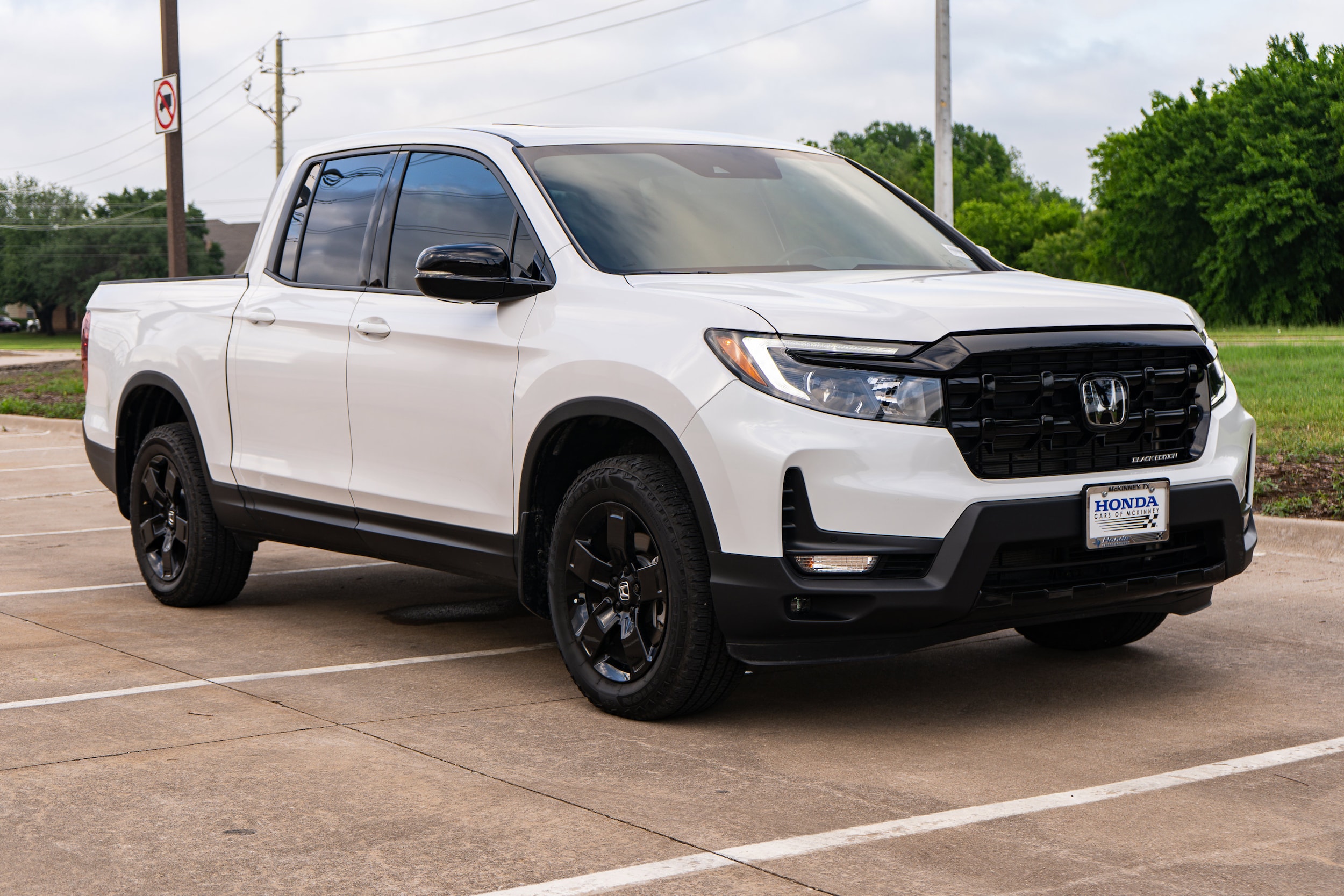 Certified 2025 Honda Ridgeline Black Edition with VIN 5FPYK3F83SB009332 for sale in Mckinney, TX