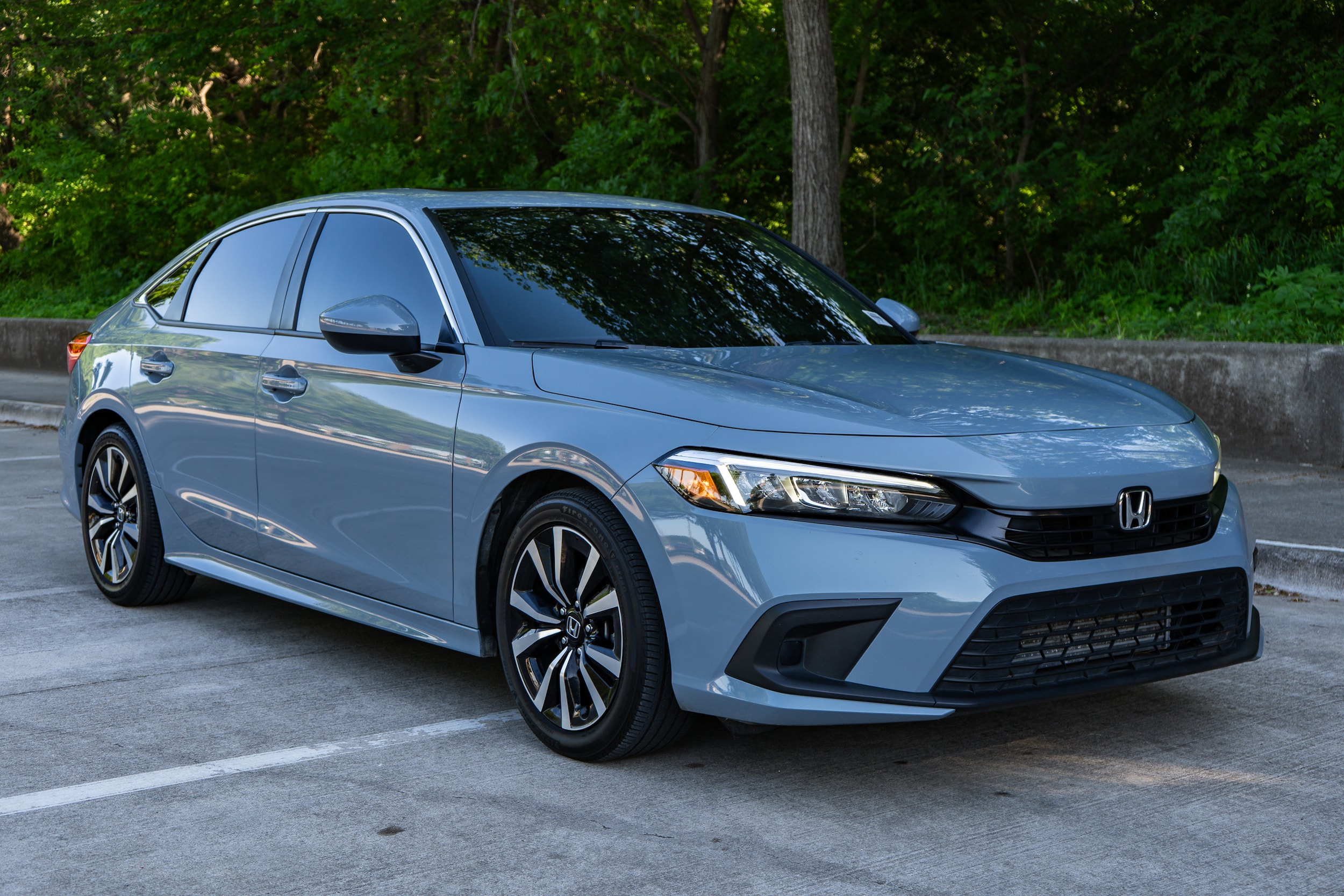 Certified 2024 Honda Civic EX with VIN 2HGFE1F7XRH328865 for sale in Mckinney, TX