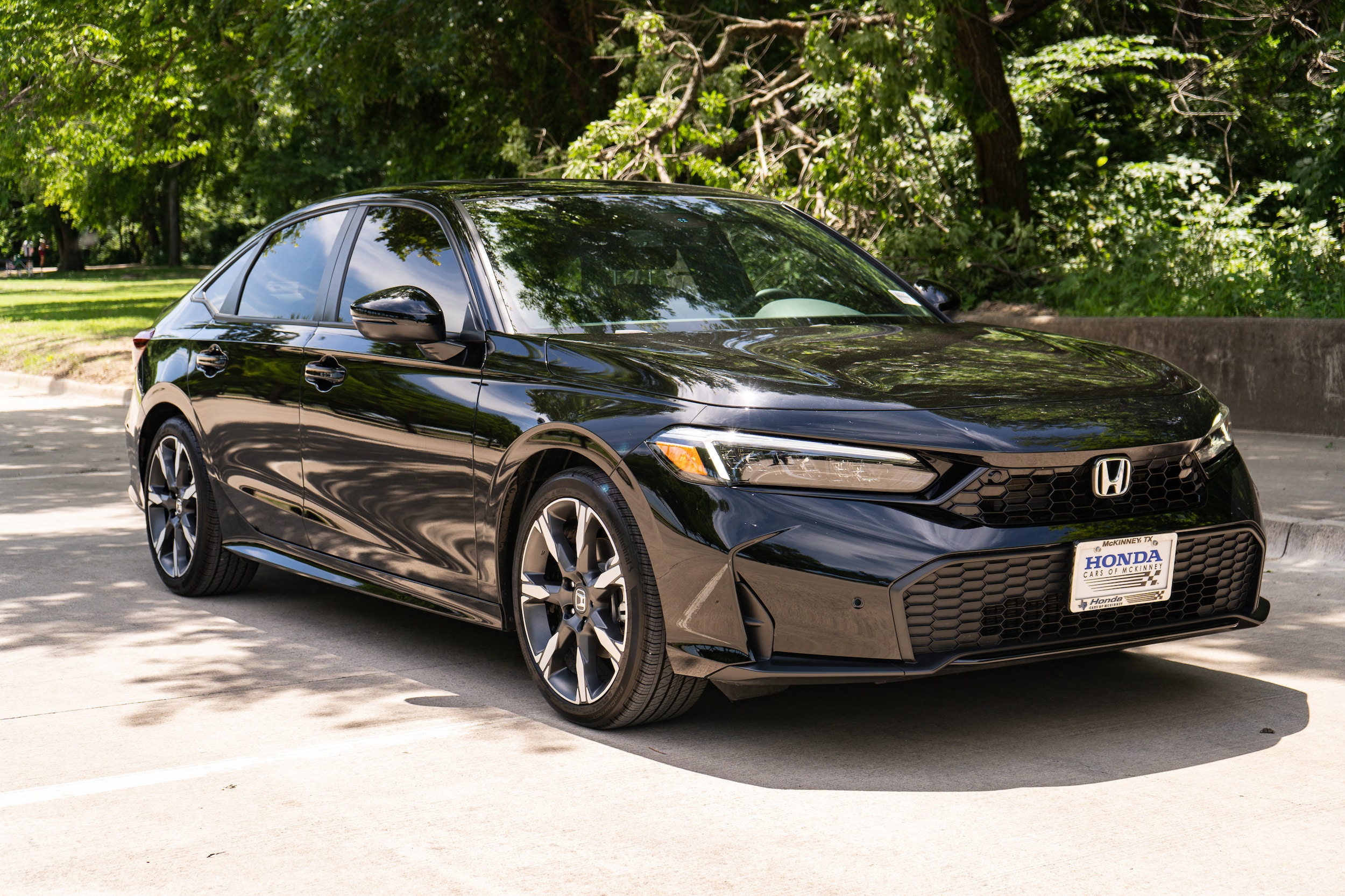 Certified 2025 Honda Civic Sport Touring with VIN 2HGFE4F89SH328548 for sale in Mckinney, TX