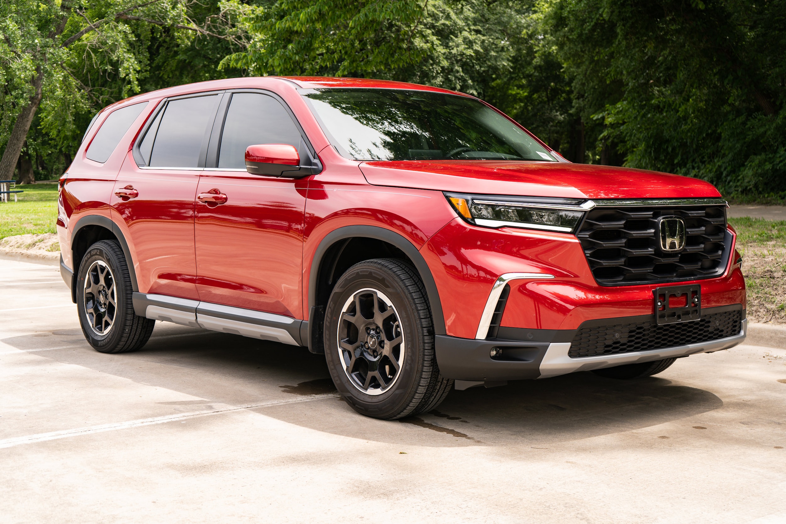 Certified 2025 Honda Pilot EX-L with VIN 5FNYG2H40SB016673 for sale in Mckinney, TX