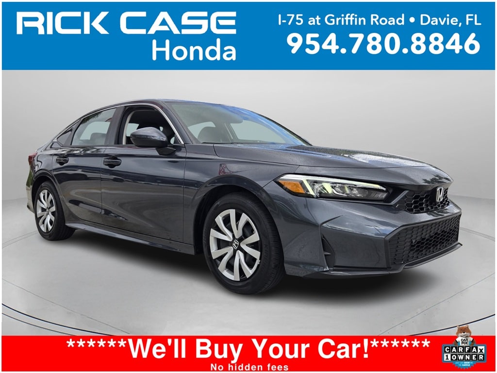 Certified 2025 Honda Civic LX Sedan