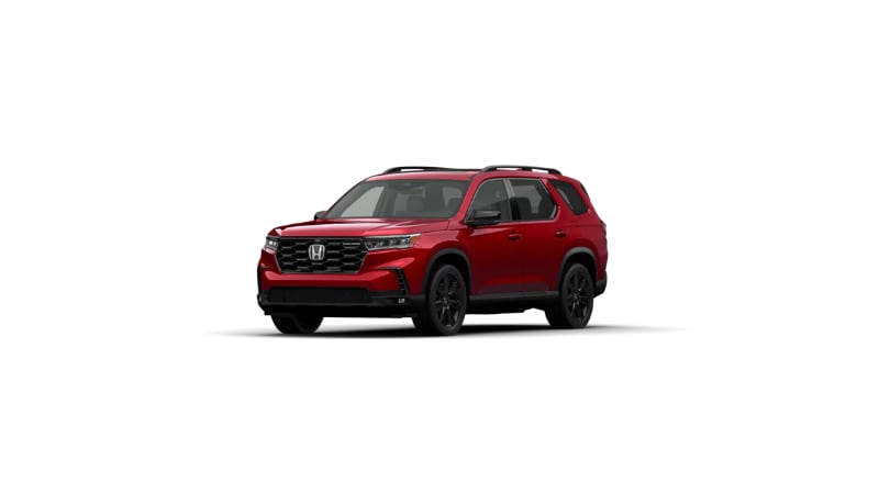 2025 Honda Pilot Radiant Red Metallic ll at Rick Case Honda Davie