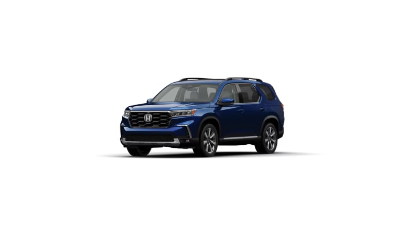2025 Honda Pilot Obsidian Blue Pearl at Rick Case Honda Davie