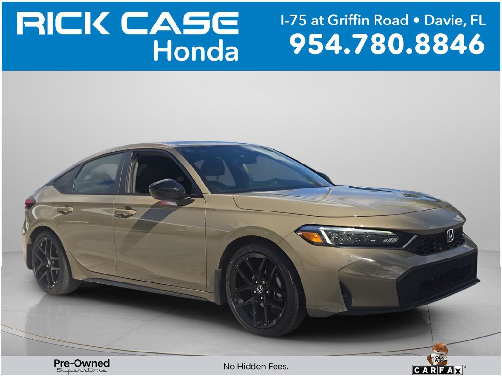 Certified 2025 Honda Civic Sport Hatchback