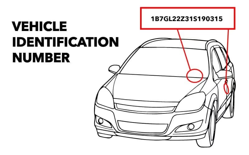 VIN Plate Location