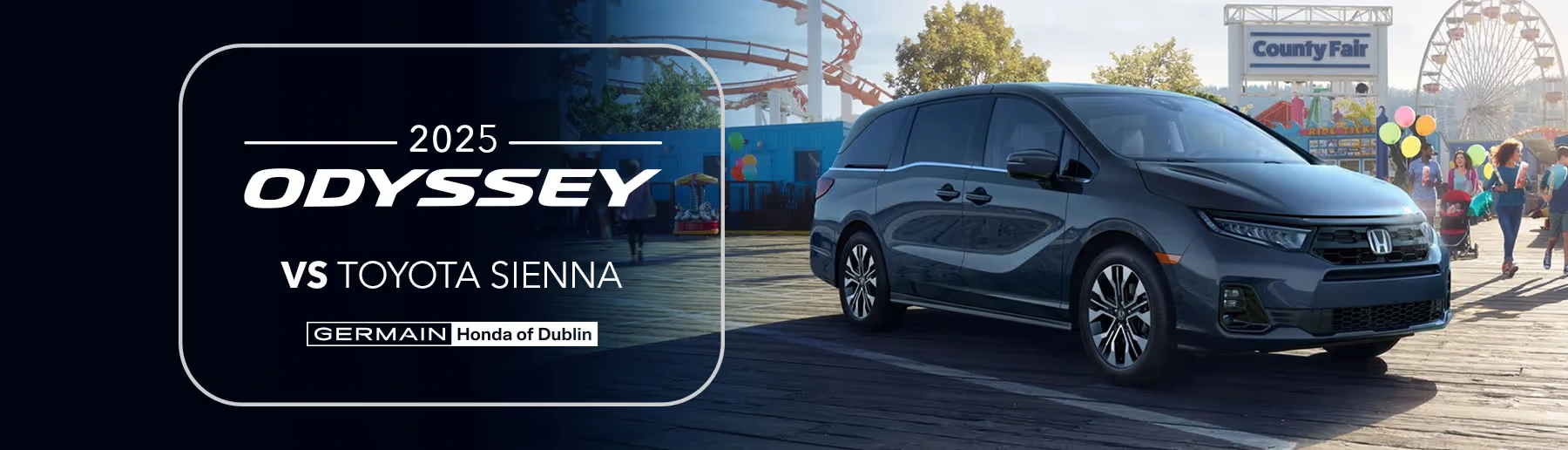 2025 Honda Odyssey vs Toyota Sienna Comparison - Germain Honda of Dublin