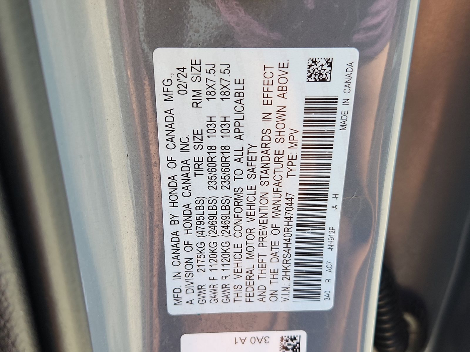 2024 Honda CR-V EX - Photo 18