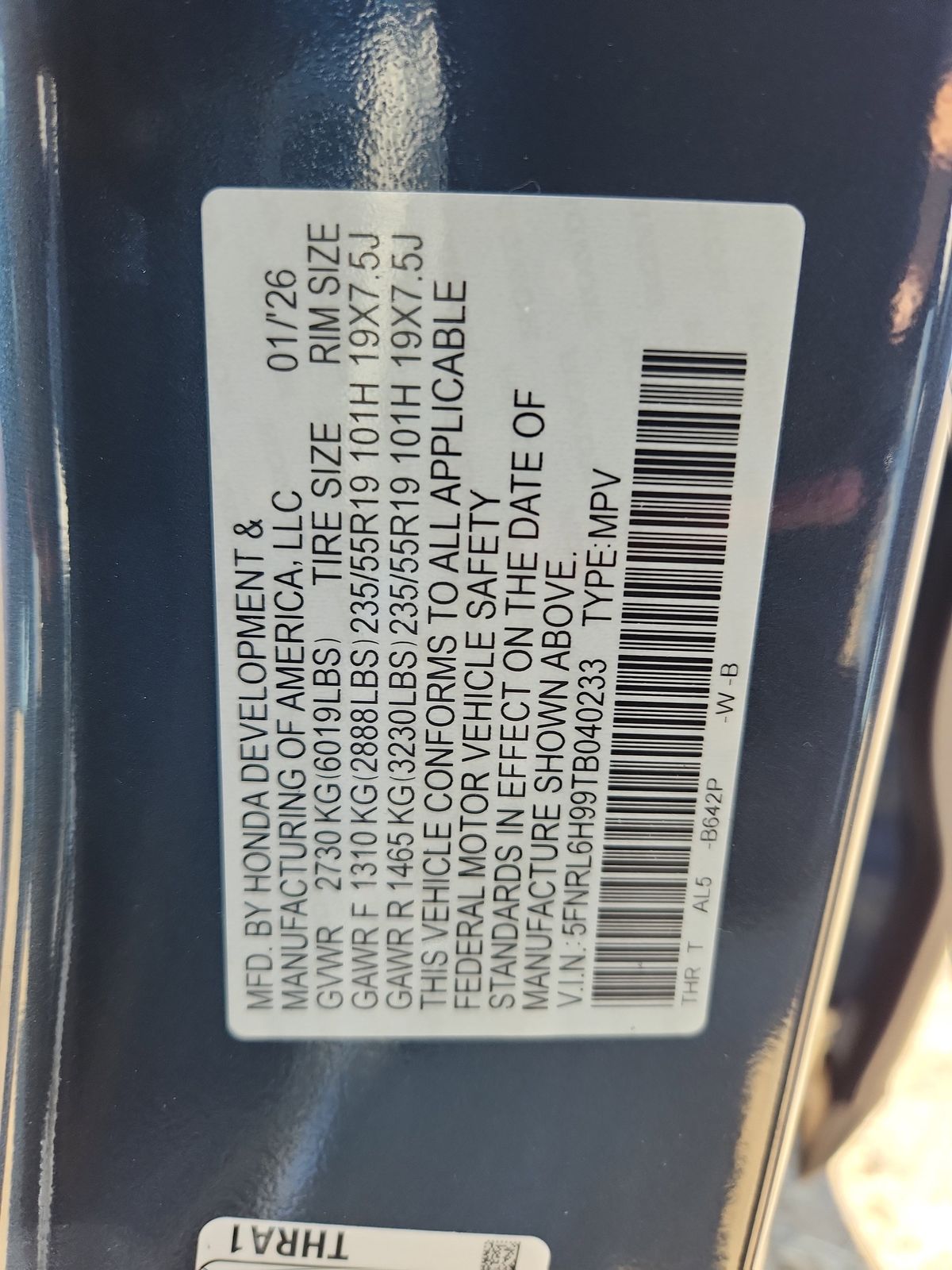 2026 Honda Odyssey Elite - Photo 16
