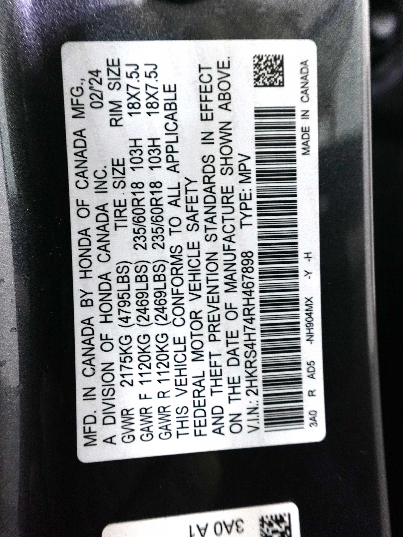2024 Honda CR-V EX-L - Photo 29