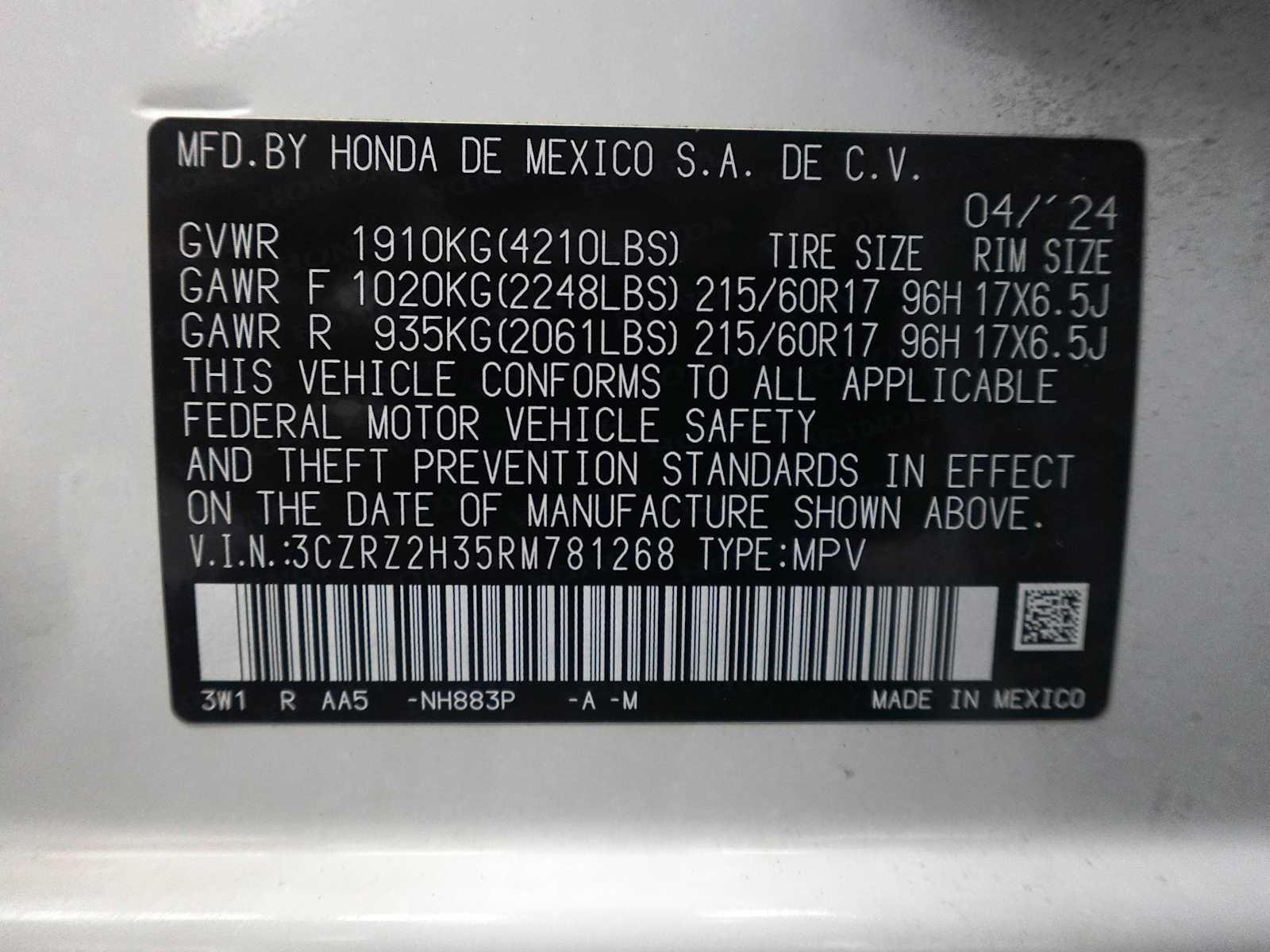 2024 Honda HR-V LX - Photo 30