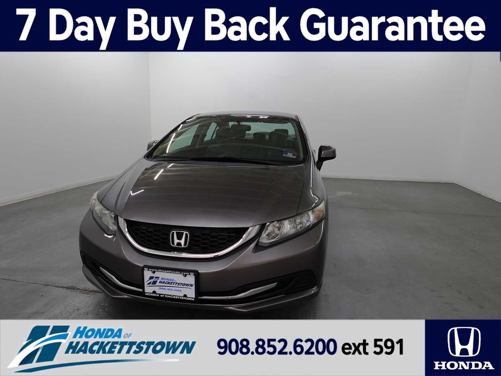 Used 2013 Honda Civic LX with VIN 19XFB2F53DE291982 for sale in Hackettstown, NJ