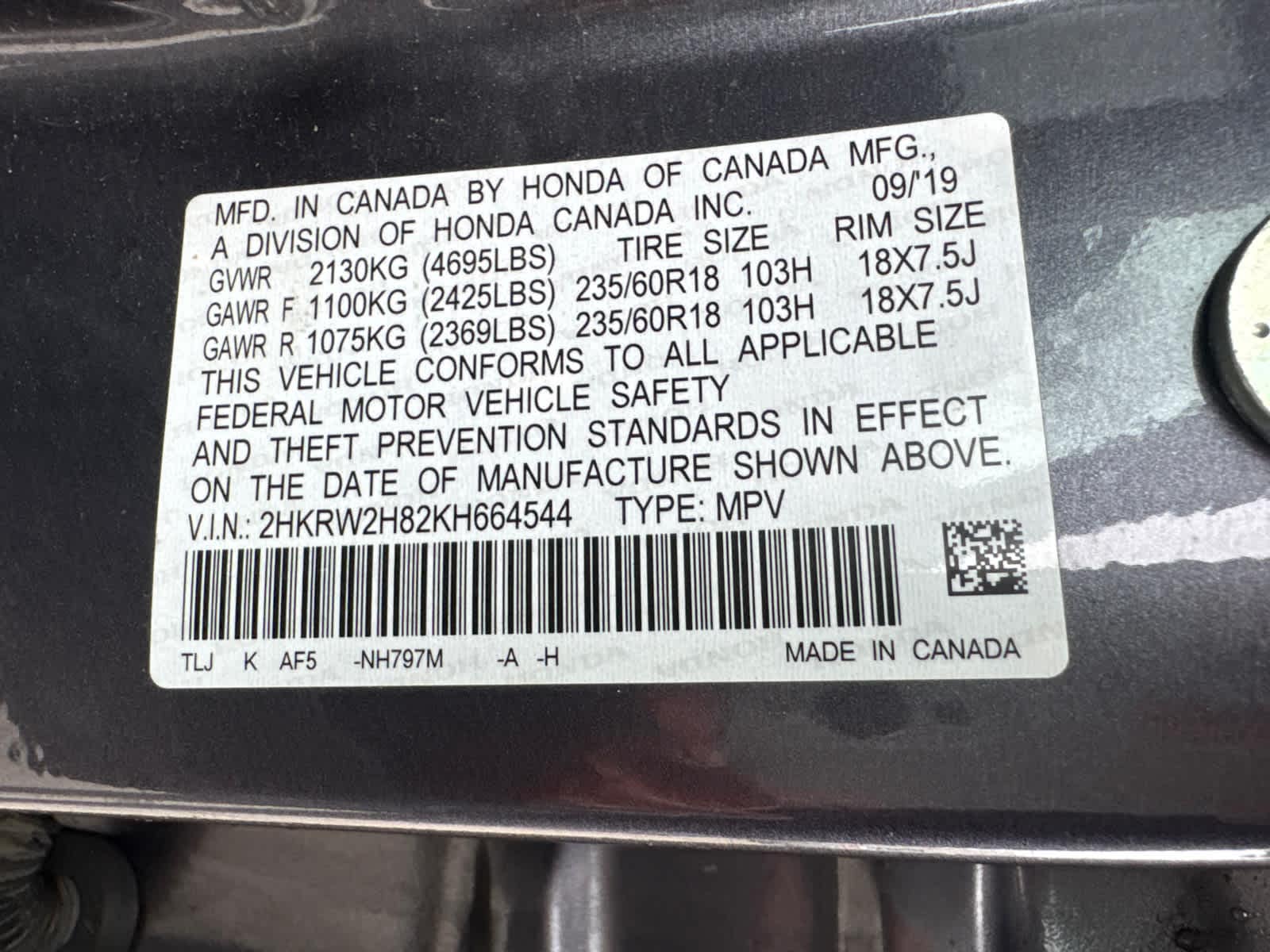 Thumbnail: 2019 Honda CR-V - 18