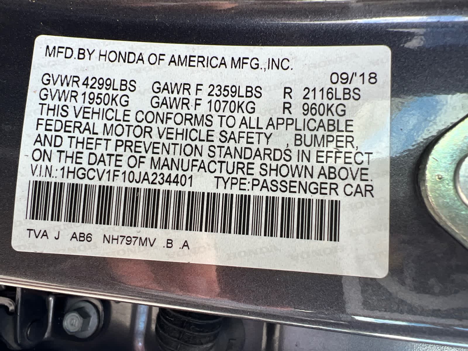 Thumbnail: 2018 Honda Accord - 16