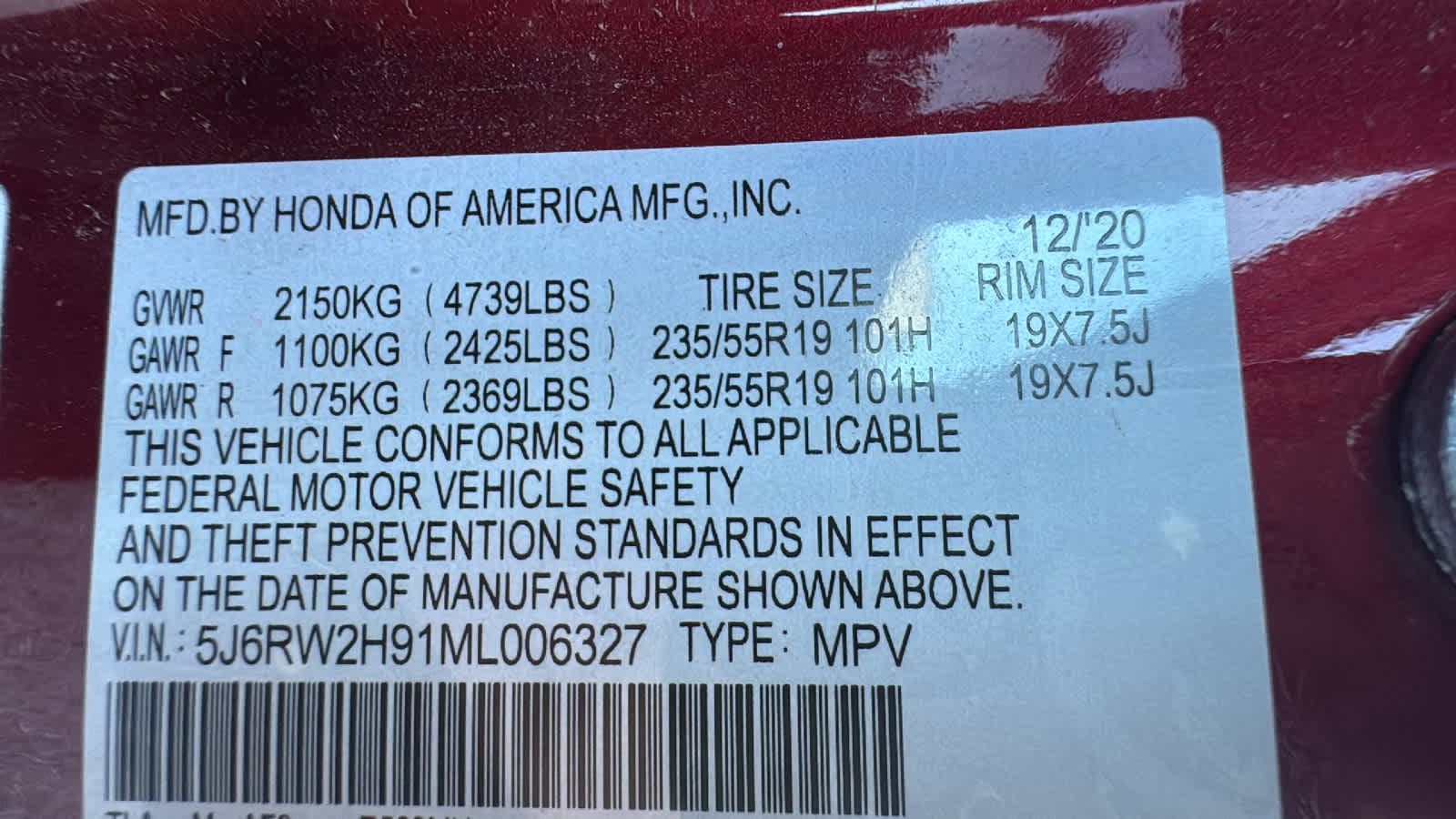 Thumbnail: 2021 Honda CR-V - 18