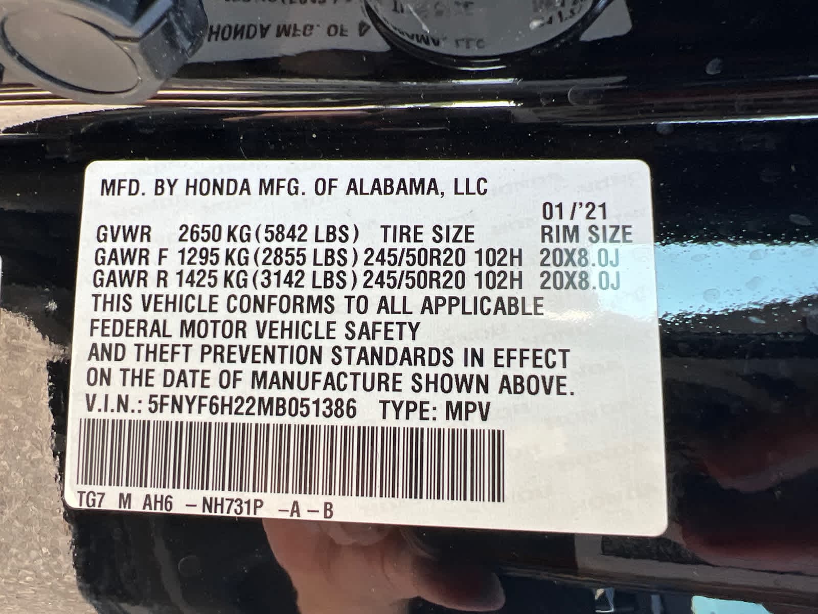 Thumbnail: 2021 Honda Pilot - 17