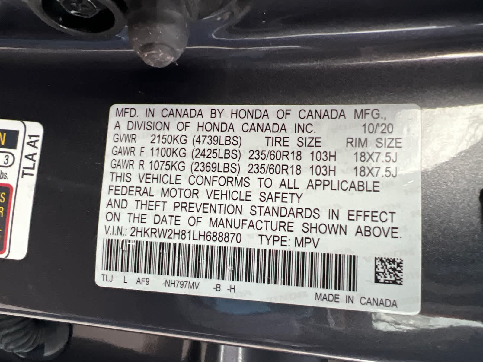 Thumbnail: 2020 Honda CR-V - 19