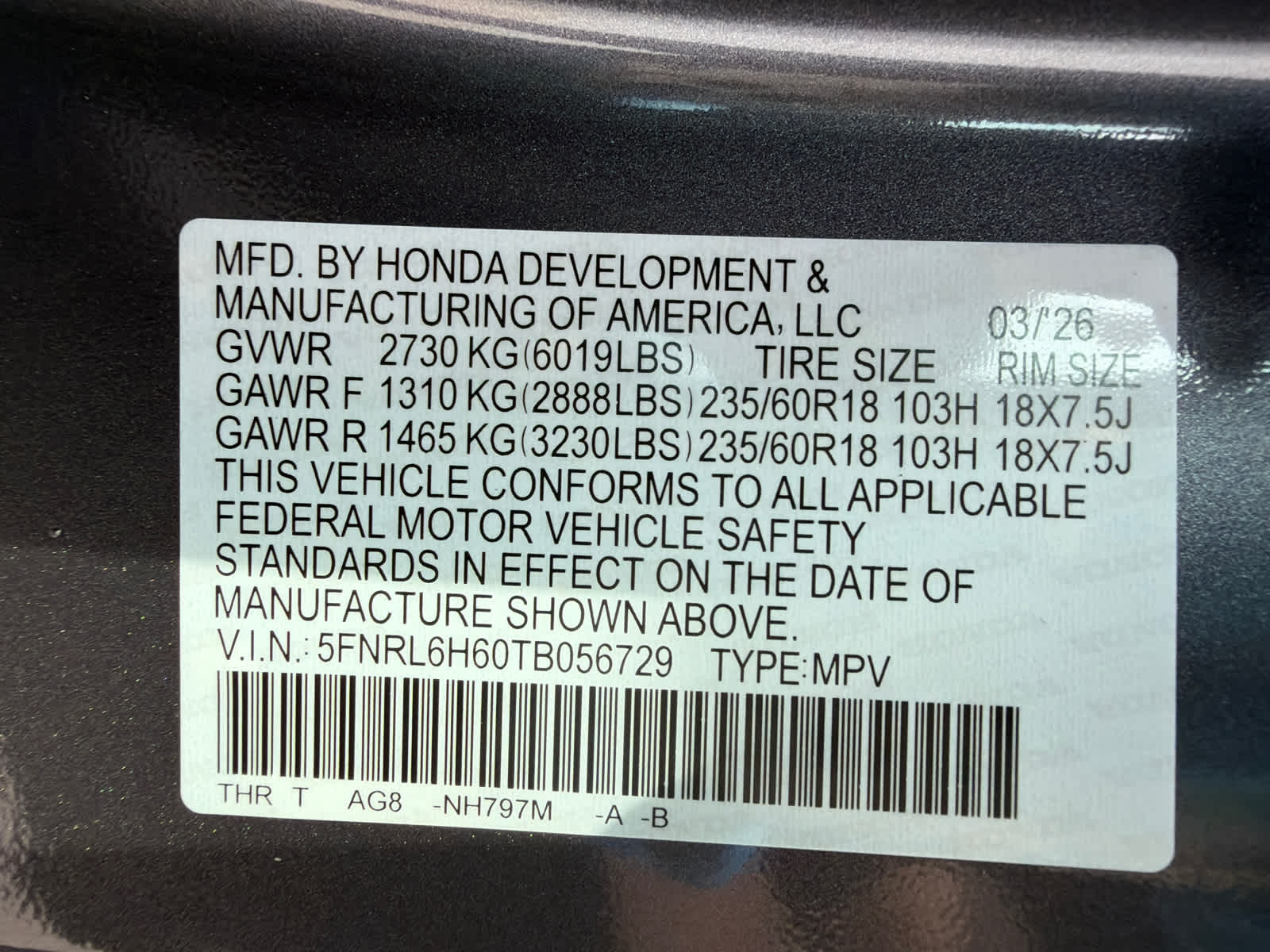 Thumbnail: 2026 Honda Odyssey - 20