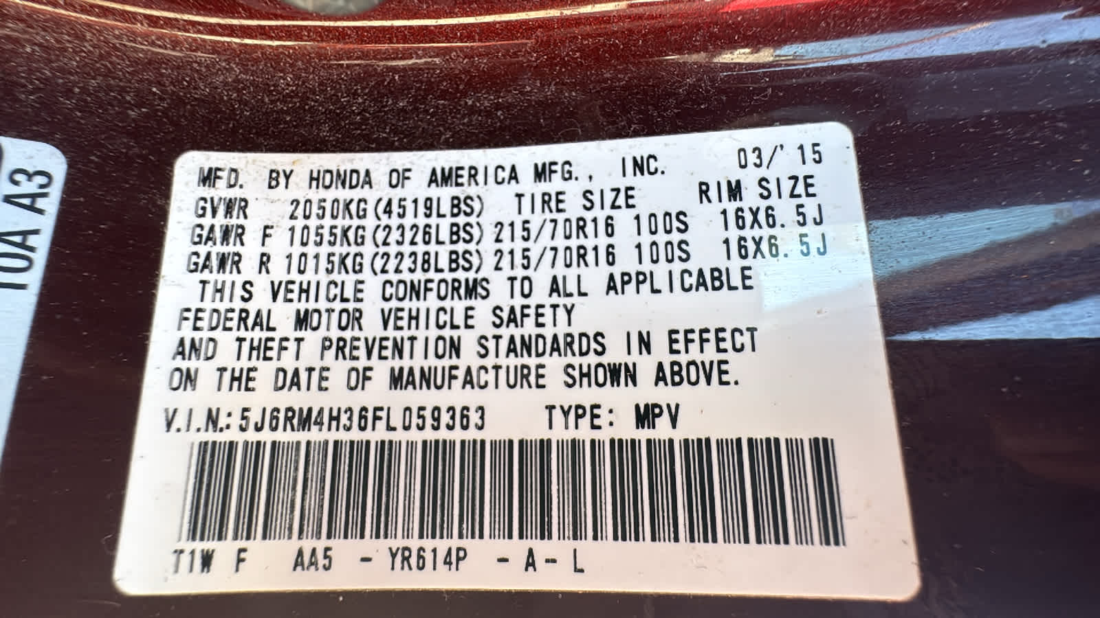 Thumbnail: 2015 Honda CR-V - 18