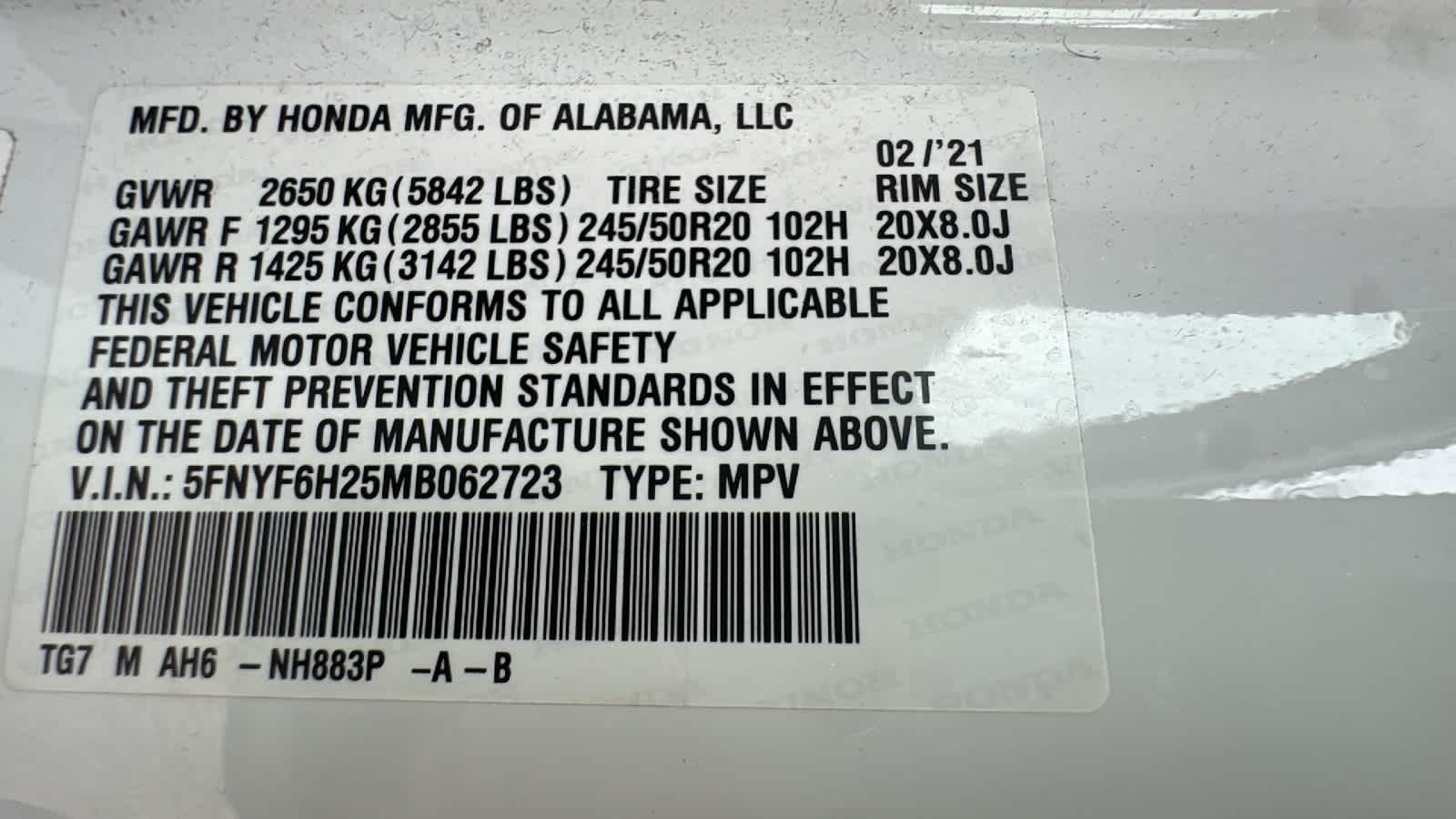 Thumbnail: 2021 Honda Pilot - 23