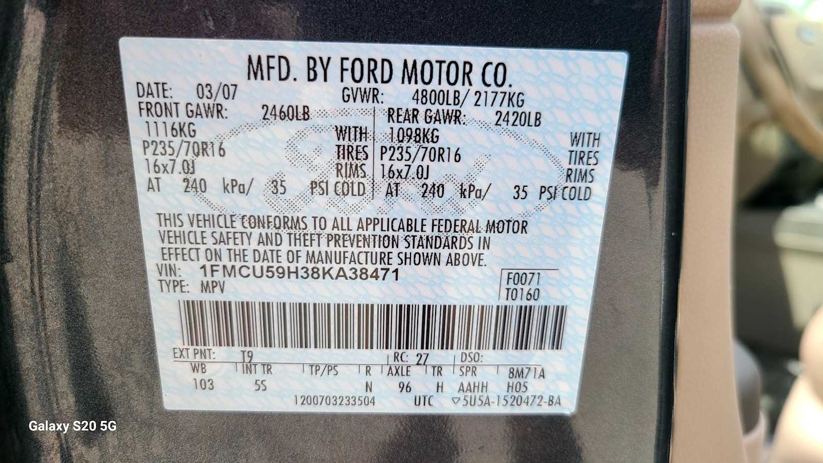Thumbnail: 2008 Ford Escape - 19