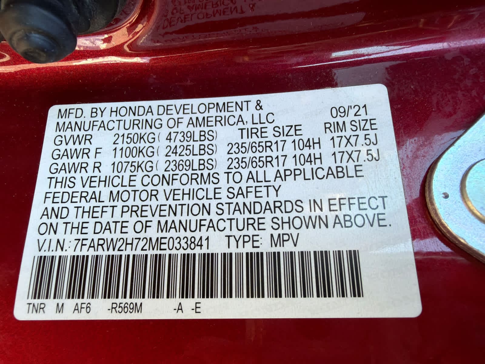 Thumbnail: 2021 Honda CR-V - 18