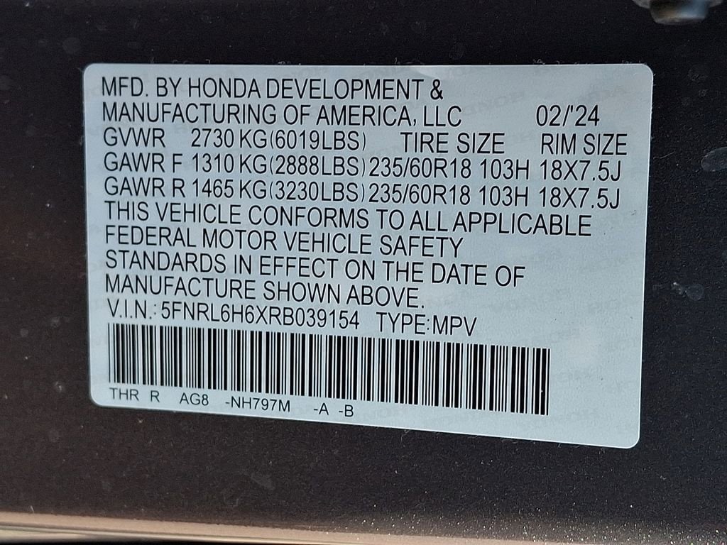 2024 Honda Odyssey EX-L - Photo 29