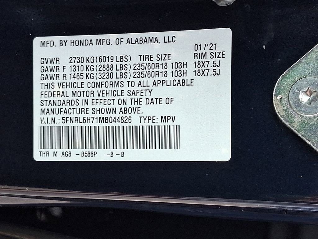 2021 Honda Odyssey EX-L - Photo 27