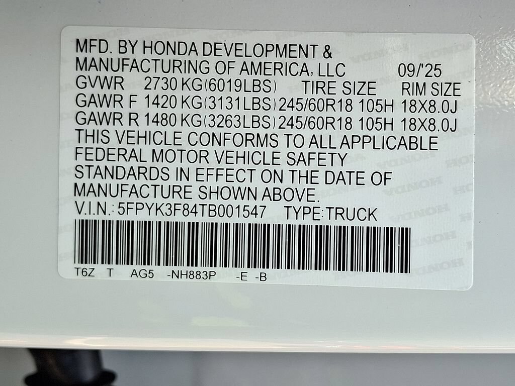 2026 Honda Ridgeline Black Edition - Photo 19