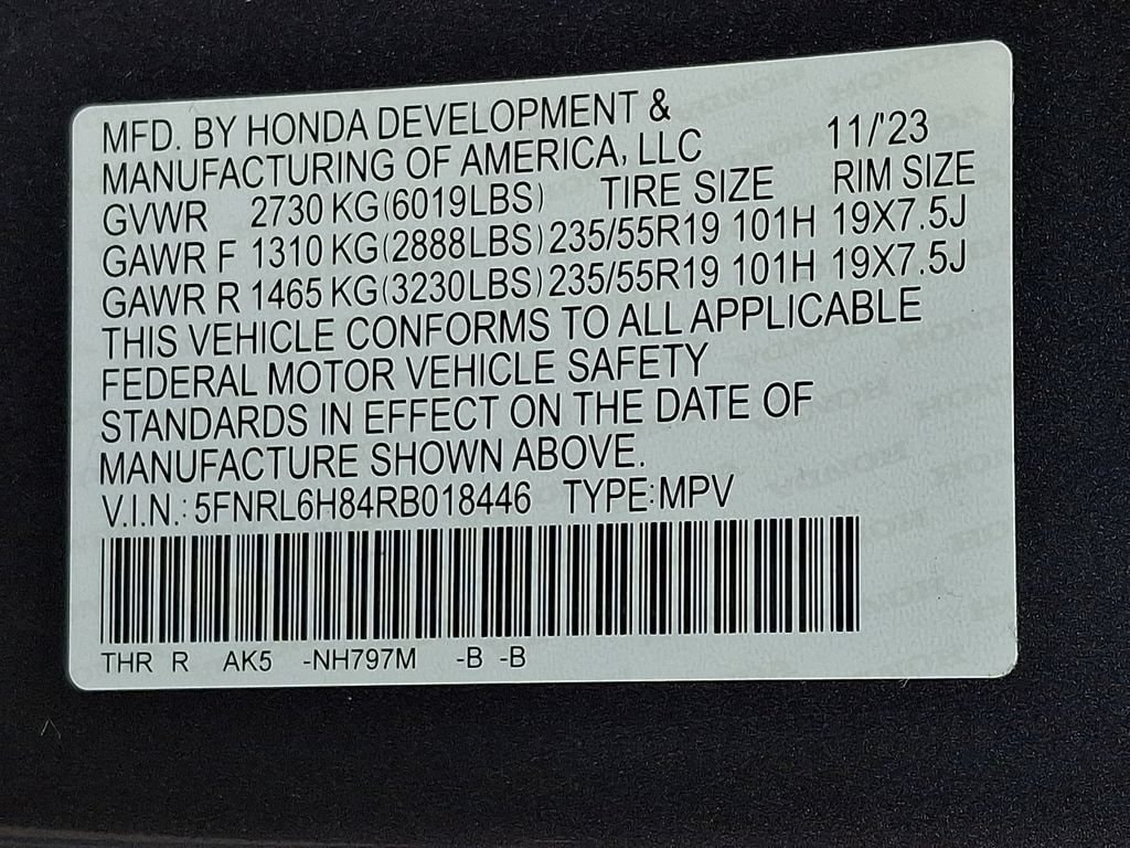 2024 Honda Odyssey Touring - Photo 27