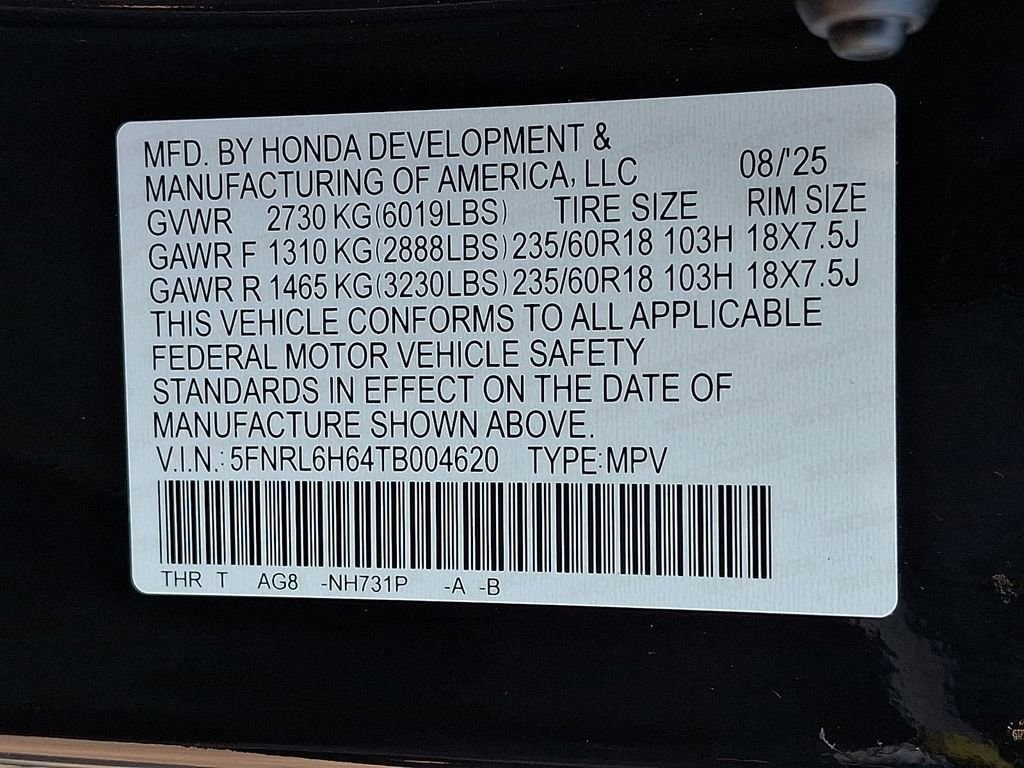 2026 Honda Odyssey EX-L - Photo 29