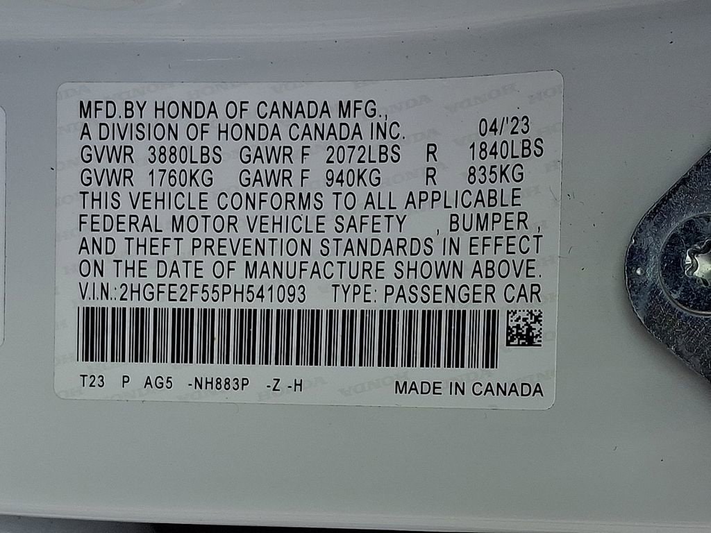2023 Honda Civic Sport - Photo 27