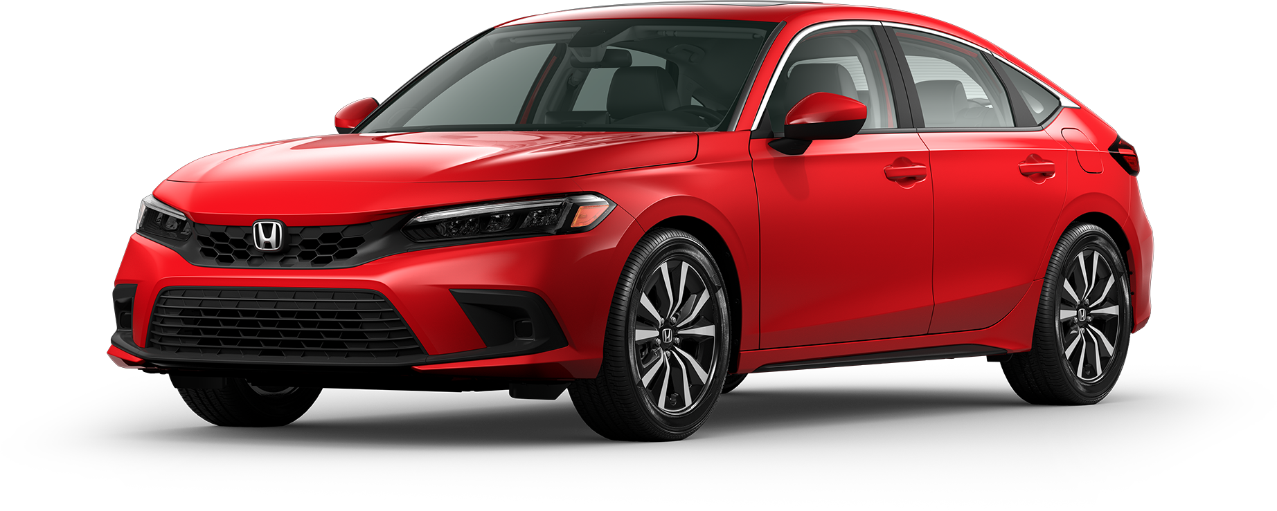 red Honda Civic EX jellybean