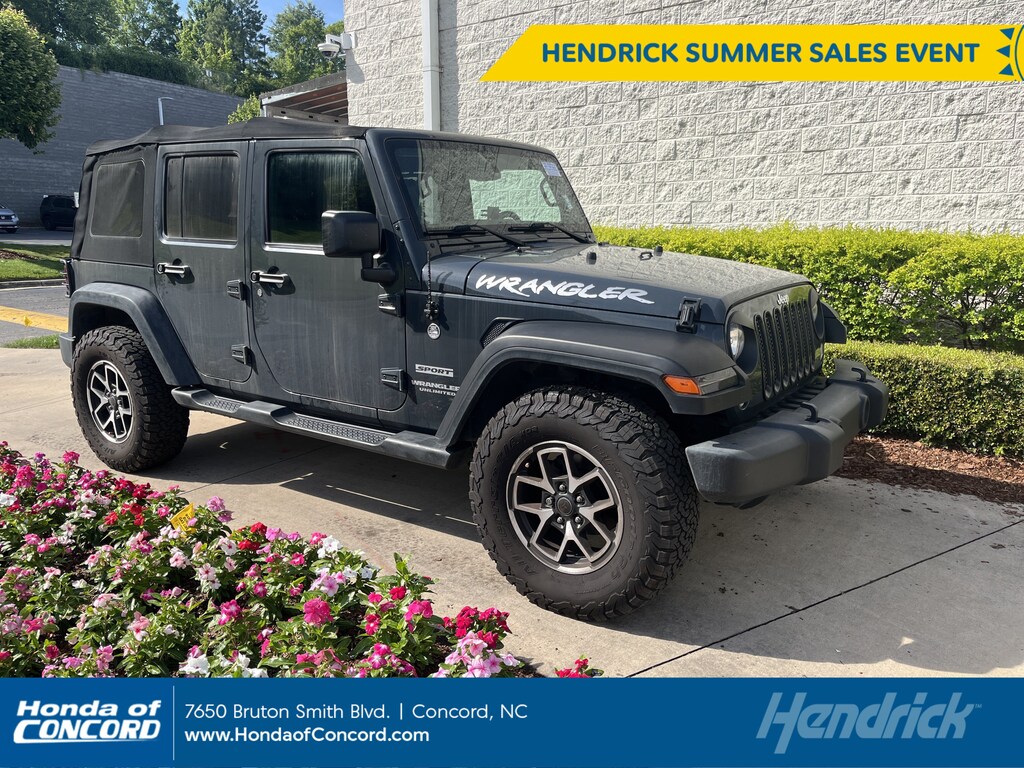 Used 2017 Jeep Wrangler Unlimited Sport Convertible