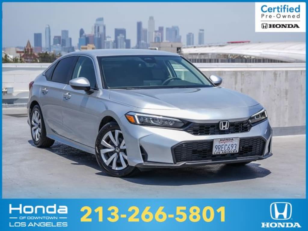 Certified 2025 Honda Civic LX Sedan