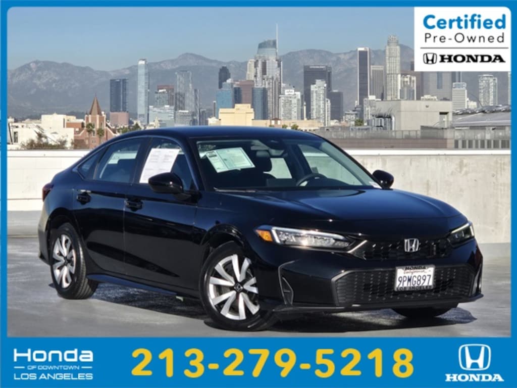 Certified 2025 Honda Civic LX Sedan