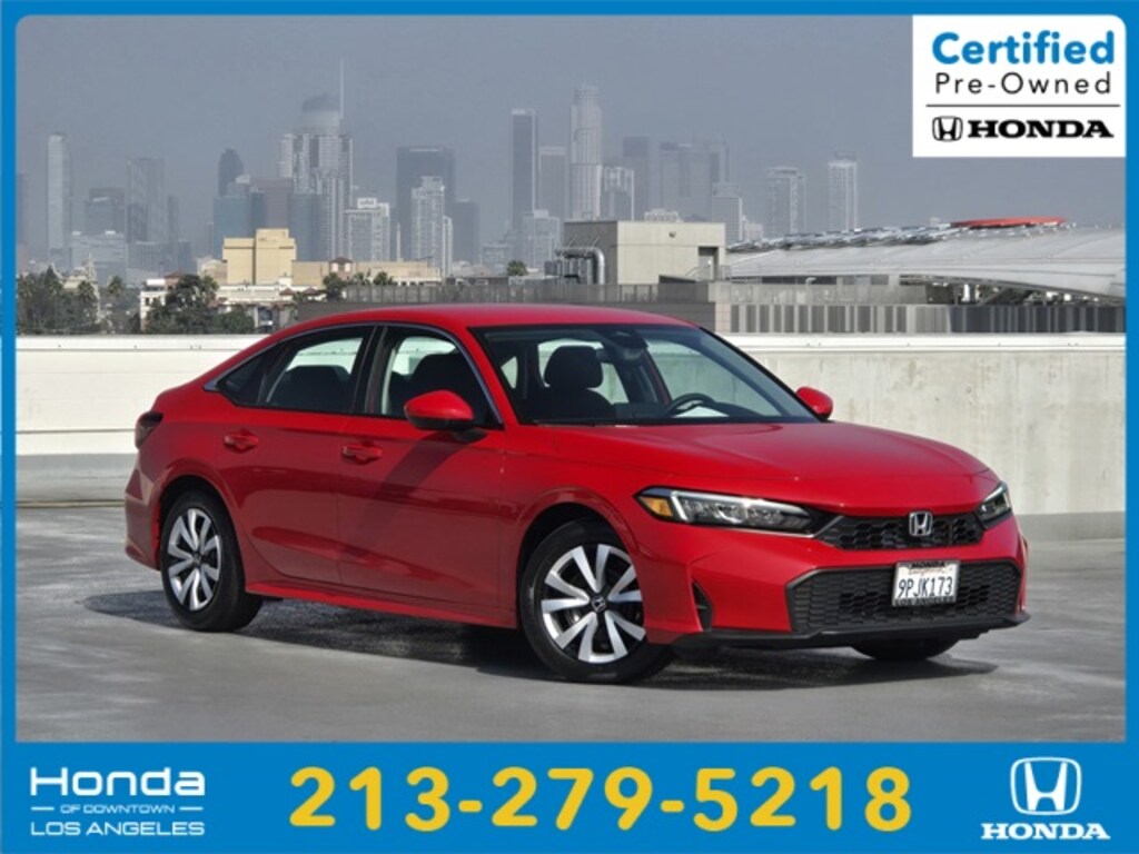 Certified 2025 Honda Civic LX Sedan