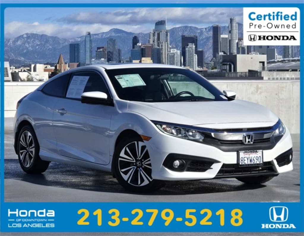 Certified 2018 Honda Civic EX-T Coupe